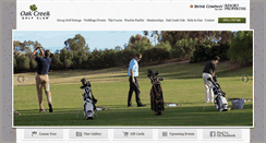 Desktop Screenshot of oakcreekgolfclub.com