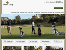 Tablet Screenshot of oakcreekgolfclub.com
